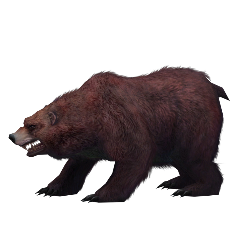 (Animal-0018)-3D-Monster Bear-Injured-left